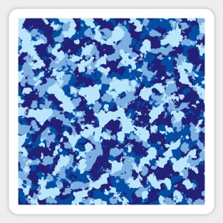 Blue Camouflage Sticker